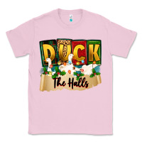 Bubblegum Pink christmas duck the halls Classic Tee - Zillion Design Studio