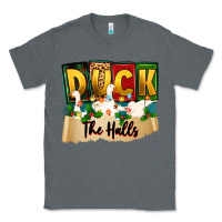 Charcoal Heather christmas duck the halls Classic Tee - Zillion Design Studio