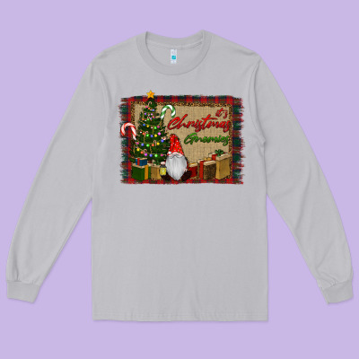 It's Christmas Gnomes Long Sleeve Tee Designed By Ranaportraitstore