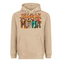 Mushroom thankful mama highland cow Heavyweight Hoodie - RacoonDesign