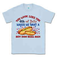 Dusty Blue dog real bad billie wilder Classic Tee - texasbilliewilder