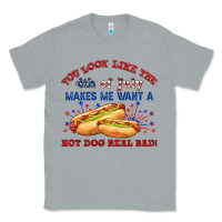 Heather Grey dog real bad billie wilder Classic Tee - texasbilliewilder