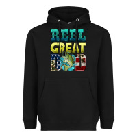 Black reely great dad Heavyweight Hoodie - HRA Design Shop