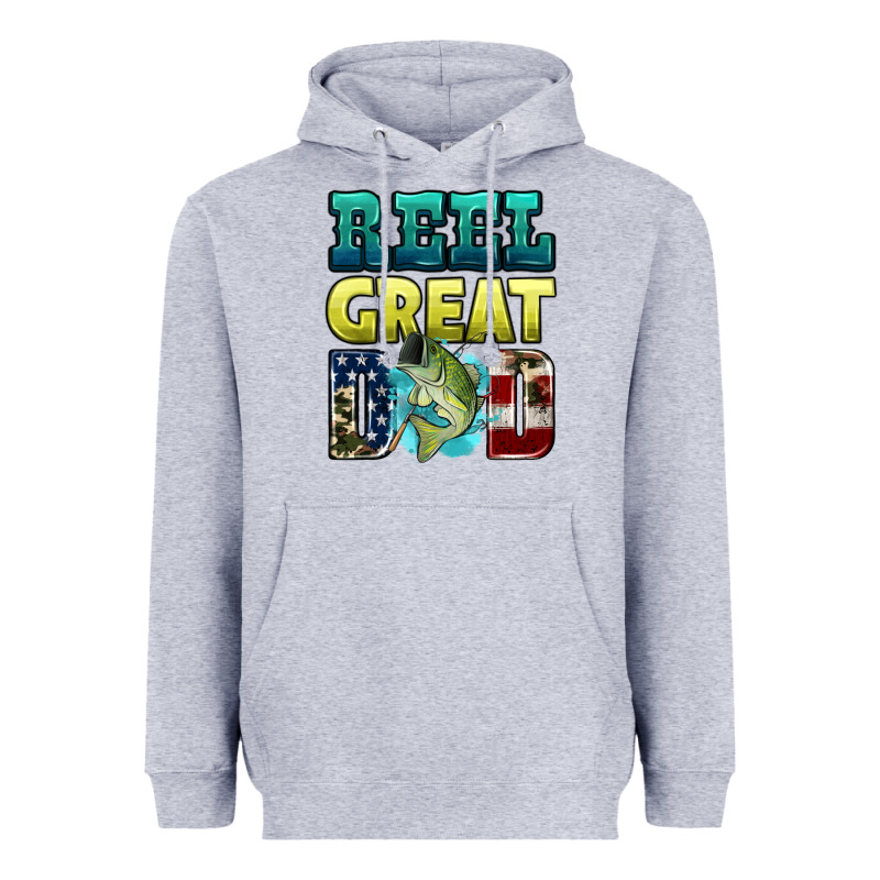 Reely Great Dad Heavyweight Hoodie by HRA Design Shop | Teevron