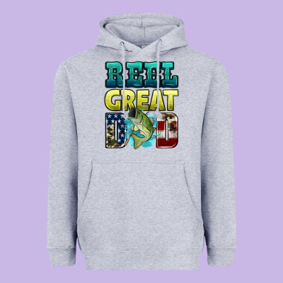 Reely Great Dad Heavyweight Hoodie Designed By Hra Design Shop