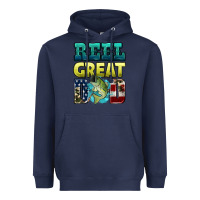 Navy reely great dad Heavyweight Hoodie - HRA Design Shop