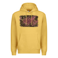 Antique Gold Camouflage Pink Leopard Background Premium Hoodie - Jasminsmagicworld