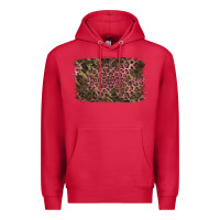 Cardinal Camouflage Pink Leopard Background Premium Hoodie - Jasminsmagicworld
