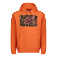 Carrot Camouflage Pink Leopard Background Premium Hoodie - Jasminsmagicworld