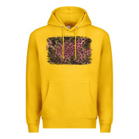 Lemon Camouflage Pink Leopard Background Premium Hoodie - Jasminsmagicworld