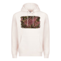 Pale Pink Camouflage Pink Leopard Background Premium Hoodie - Jasminsmagicworld
