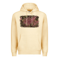 Pina Colada Camouflage Pink Leopard Background Premium Hoodie - Jasminsmagicworld