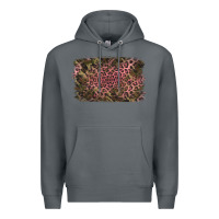 Rock Camouflage Pink Leopard Background Premium Hoodie - Jasminsmagicworld