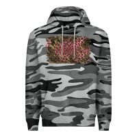 Slate Camo Camouflage Pink Leopard Background Premium Hoodie - Jasminsmagicworld