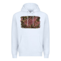 White Camouflage Pink Leopard Background Premium Hoodie - Jasminsmagicworld