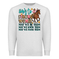 Oatmeal Heather heres to strong women Premium Sweatshirt - Artiststas