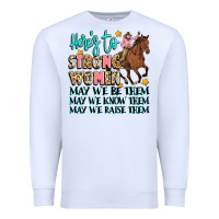 White heres to strong women Premium Sweatshirt - Artiststas