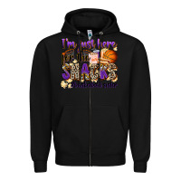 Black i'm just here for the snacks #basketball sister Zipper Hoodie - Zillion Design Studio