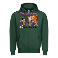 Sports Green i'm just here for the snacks #basketball sister Zipper Hoodie - Zillion Design Studio