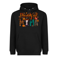 Black thankful mama holstein cow Heavyweight Hoodie - RacoonDesign