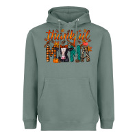 Sage thankful mama holstein cow Heavyweight Hoodie - RacoonDesign