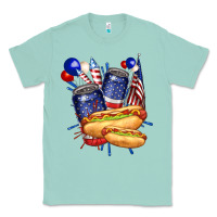 Seafoam hotdog with beers billie wilder Classic Tee - texasbilliewilder