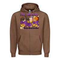 Chestnut i'm just here for the snacks #basketball brother Zipper Hoodie - Zillion Design Studio