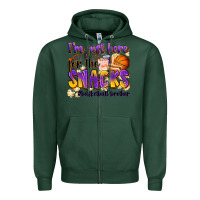 Sports Green i'm just here for the snacks #basketball brother Zipper Hoodie - Zillion Design Studio