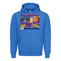 True Royal i'm just here for the snacks #basketball brother Zipper Hoodie - Zillion Design Studio