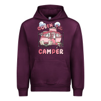 Mauve Wine queen of the camper Urban Hoodie - MaliasSmallBusiness