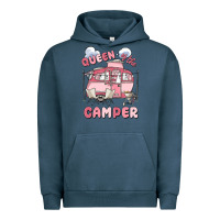Pigment Midnight Navy queen of the camper Urban Hoodie - MaliasSmallBusiness