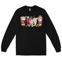 Black st. bernard dog coffee cups Long Sleeve Tee - texasbilliewilder