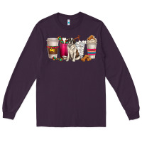 Plum st. bernard dog coffee cups Long Sleeve Tee - texasbilliewilder
