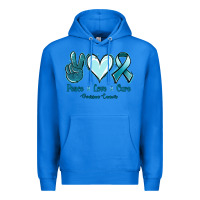 True Royal Peace Love Cure Ovarian Cancer Premium Hoodie - Jasminsmagicworld