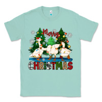 Seafoam merry christmas duck Classic Tee - Zillion Design Studio