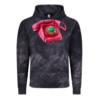 Cloud Black pink telephone Vintage Hoodie - AdoDesignShop