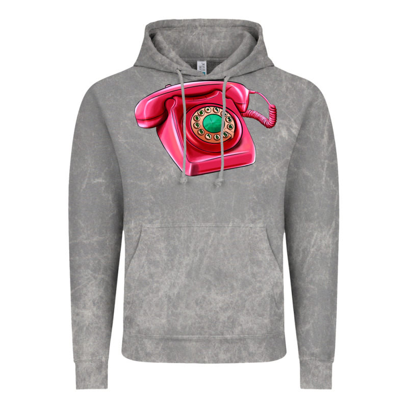 Pink Telephone Vintage Hoodie by AdoDesignShop | Teevron