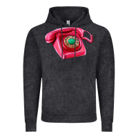 Vintage Black pink telephone Vintage Hoodie - AdoDesignShop