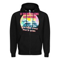 Black if youre testing my waters tbw Zipper Hoodie - texasbilliewilder