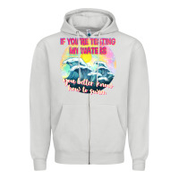 Dove Grey if youre testing my waters tbw Zipper Hoodie - texasbilliewilder