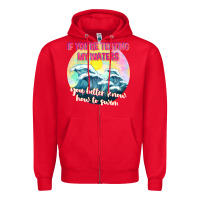Red if youre testing my waters tbw Zipper Hoodie - texasbilliewilder