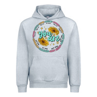 Heather Grey you are inspiration Urban Hoodie - MaliasSmallBusiness