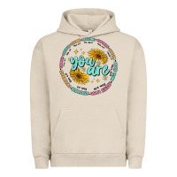 Pigment French Oak you are inspiration Urban Hoodie - MaliasSmallBusiness