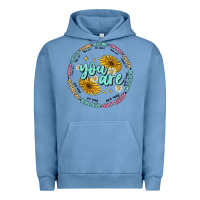 Pigment Pebble Blue you are inspiration Urban Hoodie - MaliasSmallBusiness