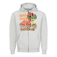 Dove Grey im flocking fabulous Zipper Hoodie - texasbilliewilder