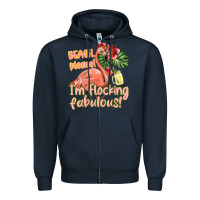 Navy im flocking fabulous Zipper Hoodie - texasbilliewilder