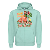 Seafoam im flocking fabulous Zipper Hoodie - texasbilliewilder