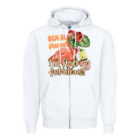 White im flocking fabulous Zipper Hoodie - texasbilliewilder