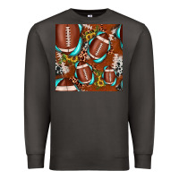Smoke football leopard gemstone sunflower seamless pattern Premium Sweatshirt - JahusDesignShop