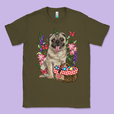 Classic Tee easter pug